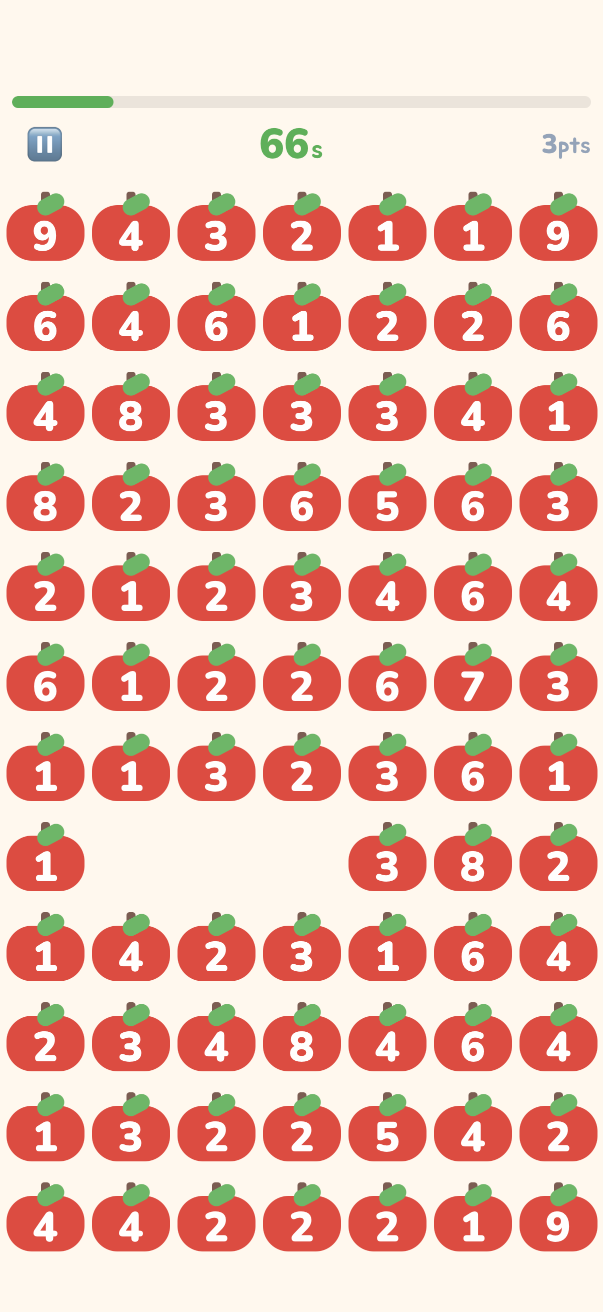 Apple Pop in-game screen